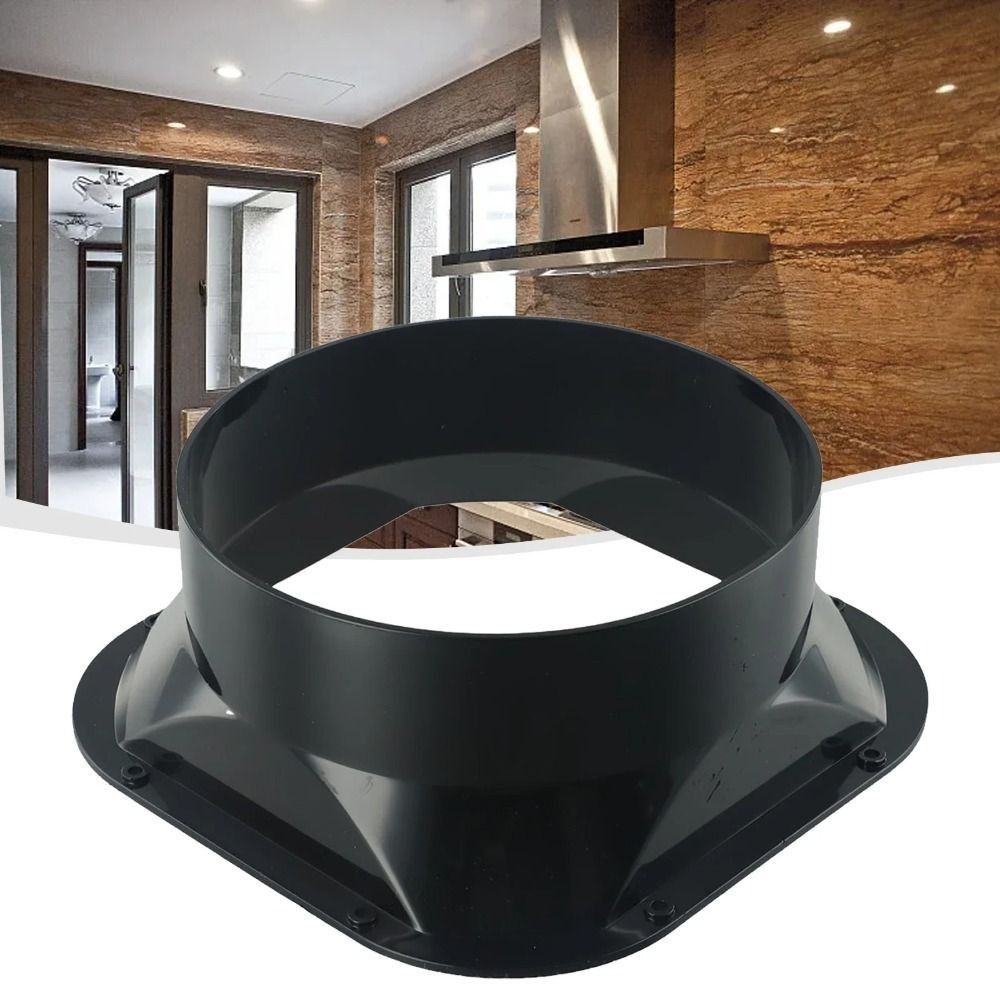 Commercial Kitchen Exhaust Fan - Fan Connection ABS Wall Flange Connector