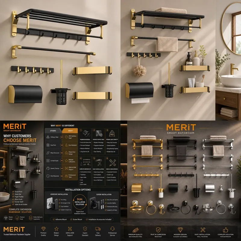 Commercial Kitchen Hardware - for Stainless Steel Modern Bathroom Hardware