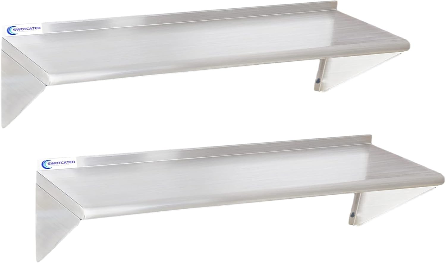 2 Pack Stainless Steel Shelf 1 - Wall Shelf Commercial Kitchen 评论和价格
