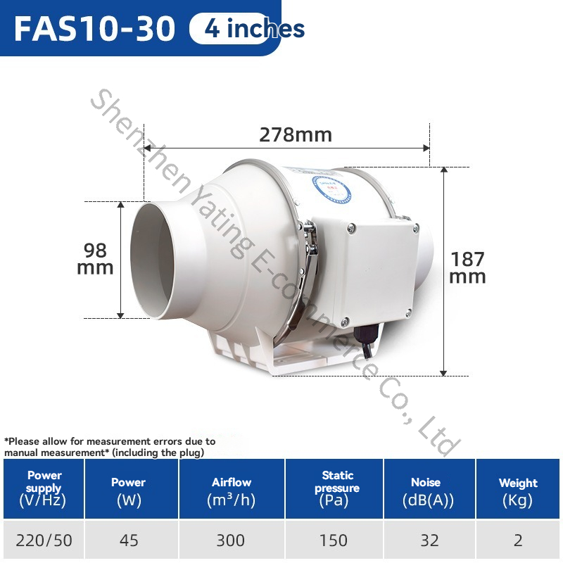 4inch Commercial Exhaust Fan P - Commercial Kitchen Exhaust Fan 评论和价格
