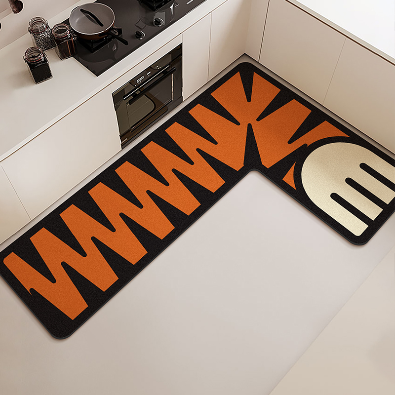L-shaped Kitchen Floor Mat Wat - Commercial Kitchen Vinyl 评论和价格