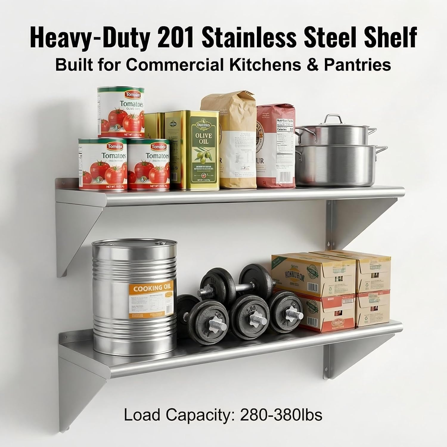 Wall Mounted Stainless Steel S - Wall Shelf Commercial Kitchen 评论和价格